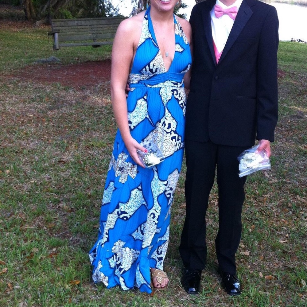 T-Bags Los Angeles Halter Maxi Dress